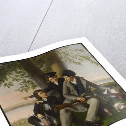 The Passenger Pigeon Hunt, 1853 by Antoine-Sebastien Plamondon