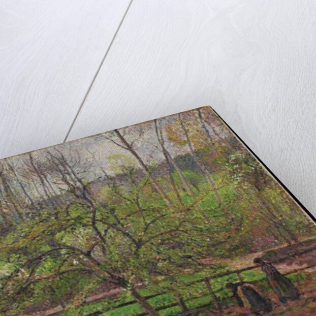 Springtime, Grey Weather, Eragny, 1895 by Camille Pissarro