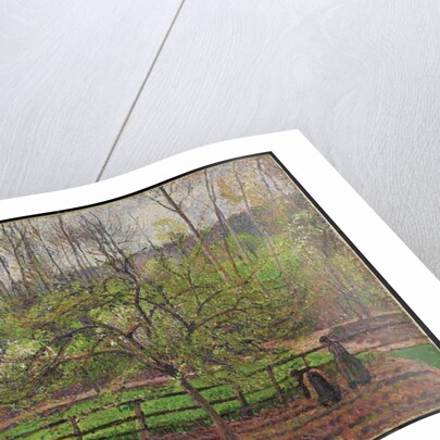 Springtime, Grey Weather, Eragny, 1895 by Camille Pissarro