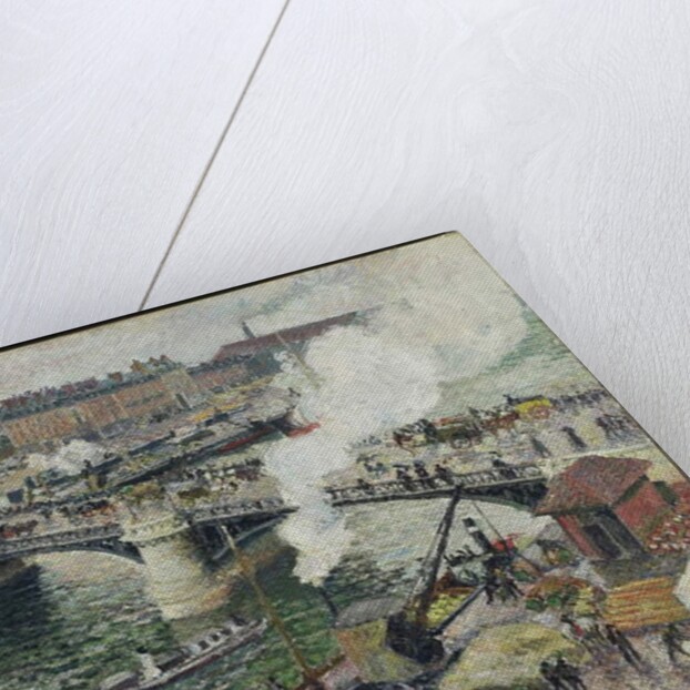 Pont Boieldieu in Rouen, Damp Weather, 1896 by Camille Pissarro