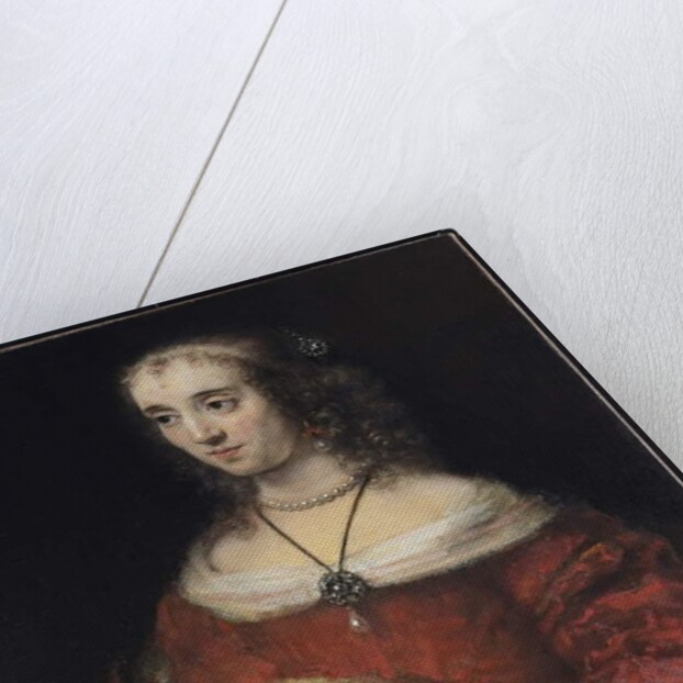 Portrait of a Lady with a Lap Dog, c.1665 by Rembrandt Harmensz. van Rijn
