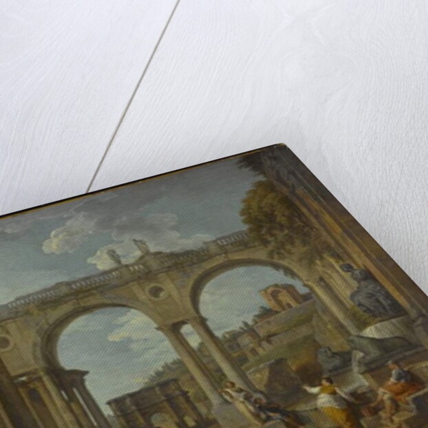 A Capriccio of Roman Ruins with the Arch of Constantine, c.1755 by Giovanni Paolo Pannini or Panini