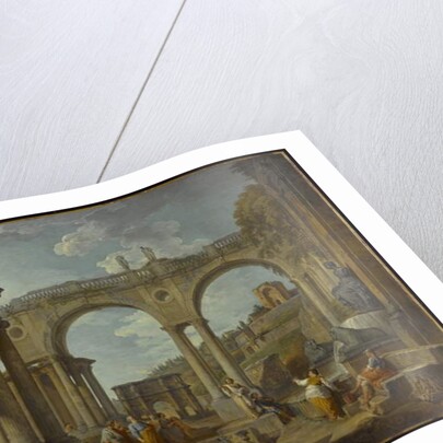 A Capriccio of Roman Ruins with the Arch of Constantine, c.1755 by Giovanni Paolo Pannini or Panini