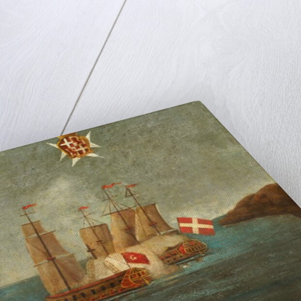 Naval Battle, 1582, Gozo by Maltese School