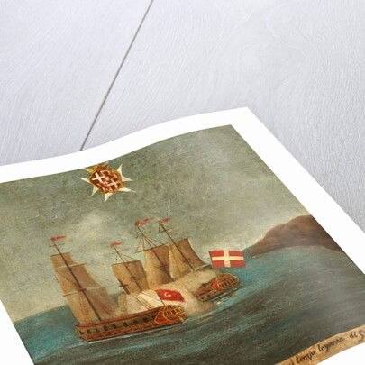 Naval Battle, 1582, Gozo by Maltese School