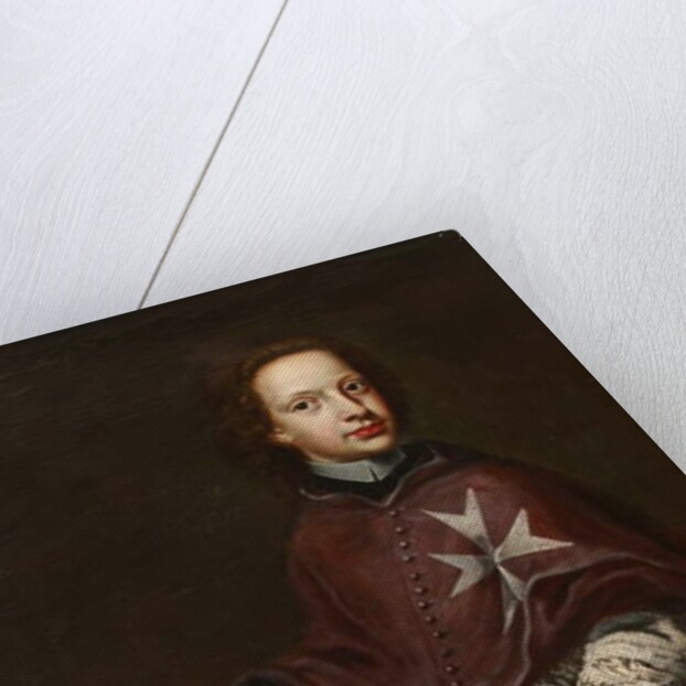 A Chaplain of the Order with a Map by English School