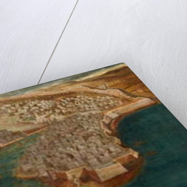 View of Fort Ricasoli, Castle St Angelo, L'Isola and the Cotonera Lines from Valletta, 1679 by Maltese School
