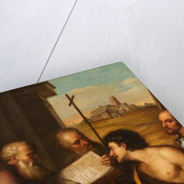 St John the Baptist, St John Chrysostom, St John the Evangelist and St Theodore by Sebastiano del (c.1485-1547) (after) Piombo