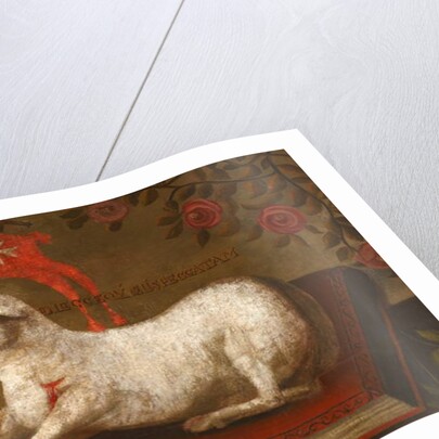 Agnus Dei with banner of the Order of St. John by Spanish School