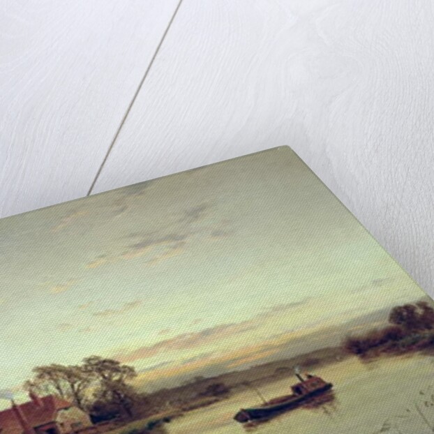 River Barge in Lewisham by Alfred de Breanski