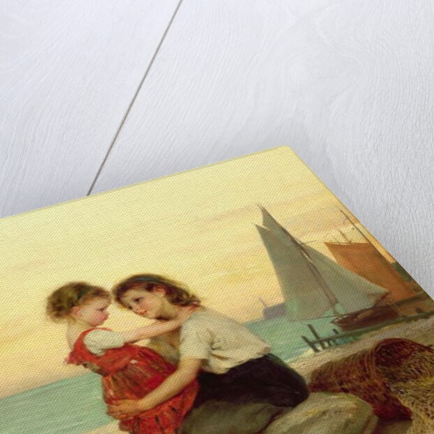 Sisters on the Beach, 1871 by Anton Heinrich Dieffenbach