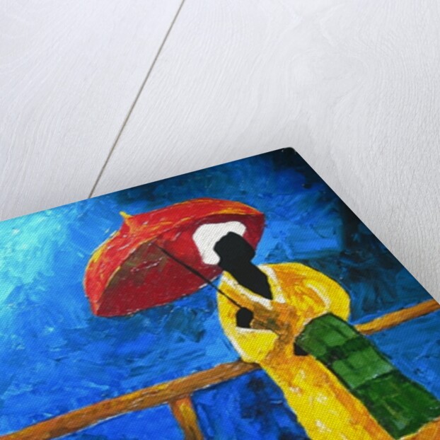 Green plaid on the boardwalk, 2008, by Patricia Brintle