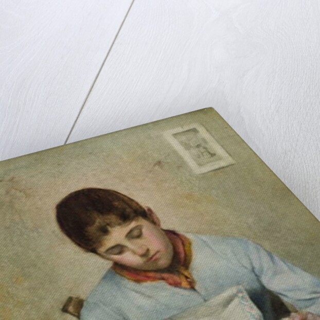 Girl Sitting Reading by Frederick James McNamara Evans