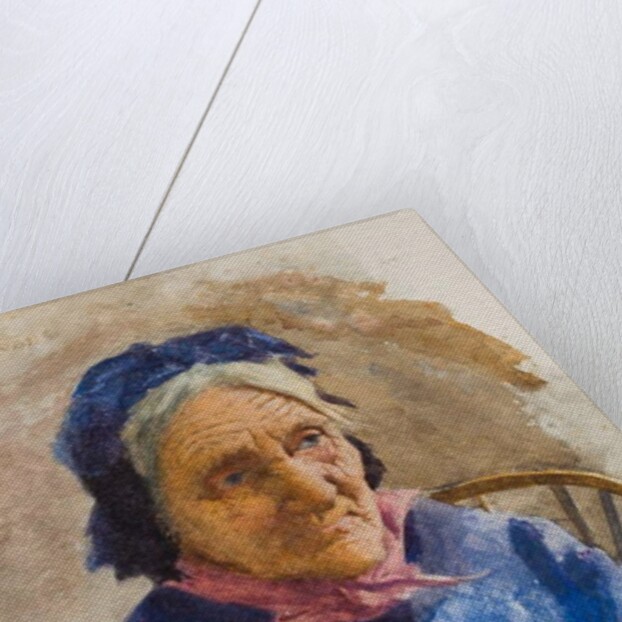 Old Fisherwoman by Frederick James McNamara Evans