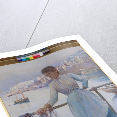 Girl in Blue, 1891 by Henry Meynell Rheam