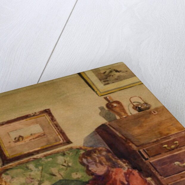 Girl Sitting Reading by John Guttridge Sykes