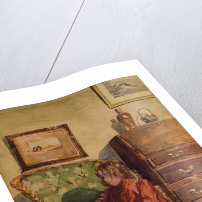 Girl Sitting Reading by John Guttridge Sykes