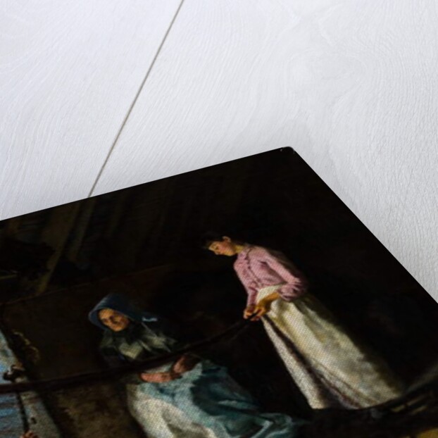 Mending Father's Nests, 1884 by Frank Bodilly