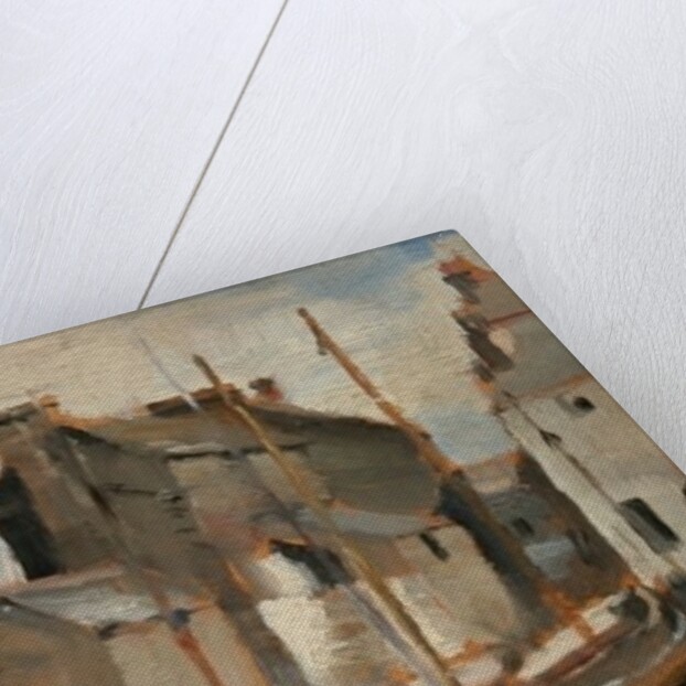 Boats and Cottages by Norman Garstin