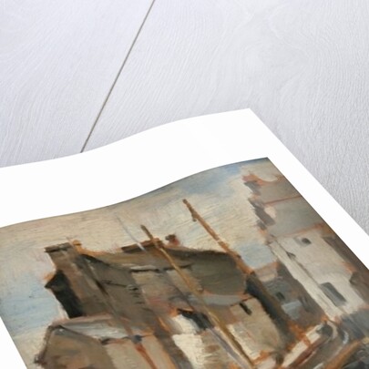 Boats and Cottages by Norman Garstin