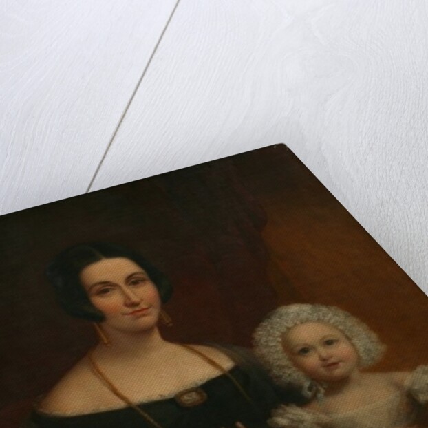 Mrs John Batten and Child by Richard Thomas Pentreath