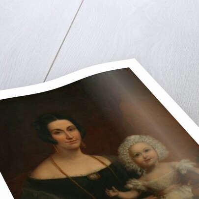 Mrs John Batten and Child by Richard Thomas Pentreath