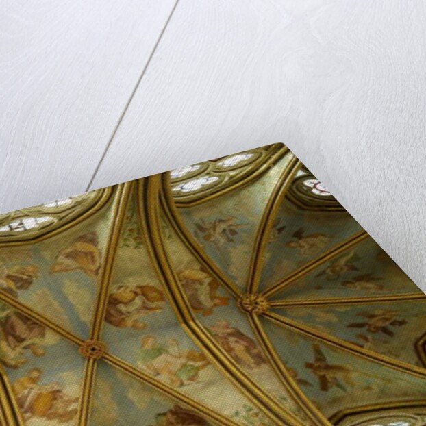 The Vaults of the Rayonnant Chapel of the Abbey with Renaissance paintings, 13th-16th century by Francesco Primaticcio