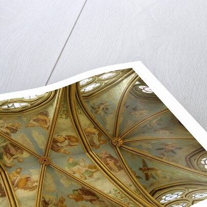 The Vaults of the Rayonnant Chapel of the Abbey with Renaissance paintings, 13th-16th century by Francesco Primaticcio