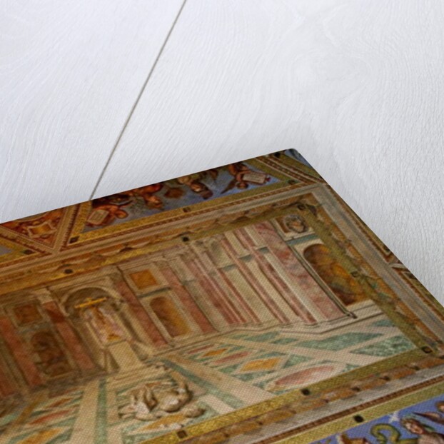 The ceiling of the Constantine Room: the Fall of the idols and the triumph of Christianity, 1582 by Tommaso Laureti