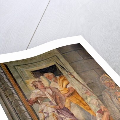 St Peter escapes from prison with an angel, 1604 by Domenichino (1581-1641)