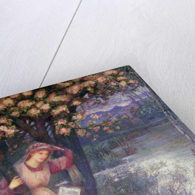 Woman Reading in a Garden by Marie Spartali Stillman