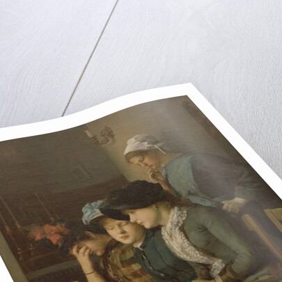 Young girls at church by Marie Mrs Dujardin-Beaumetz Petiet