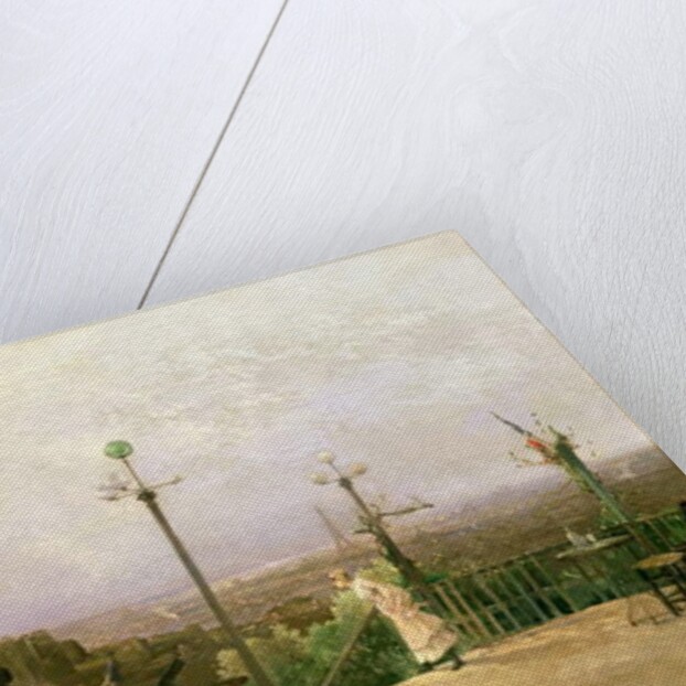 Paris seen from the heights of Montmartre by Jean d' Alheim