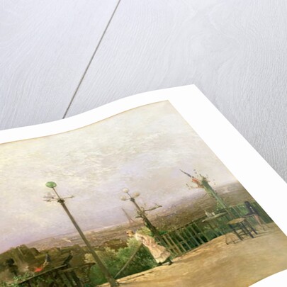 Paris seen from the heights of Montmartre by Jean d' Alheim