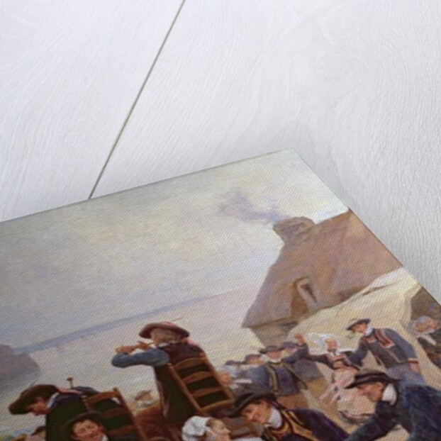 The Pardon in Brittany by Theophile Louis Deyrolle