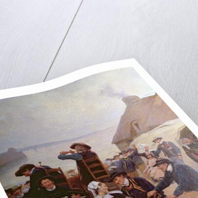 The Pardon in Brittany by Theophile Louis Deyrolle
