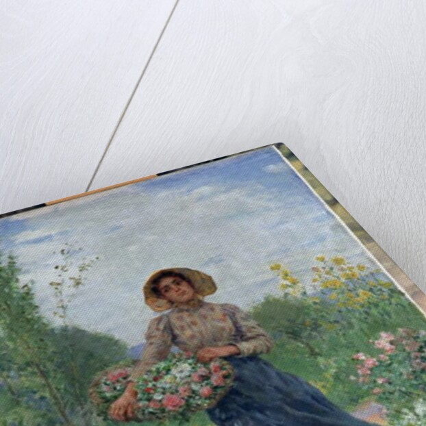 Picking flowers, 1897 by Albert Lambert