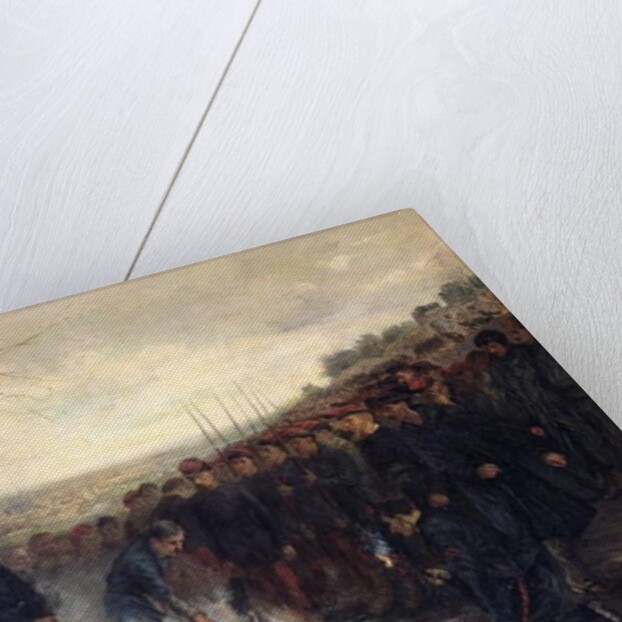 General Lapasset burning his flags, 26th October 1870, 1882 by Etienne Dujardin-Beaumetz