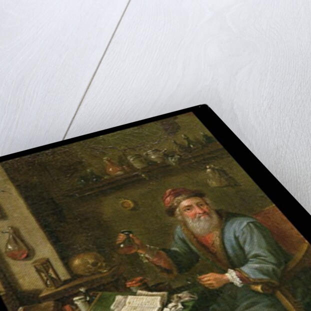The Alchemist's study by David the Elder Teniers