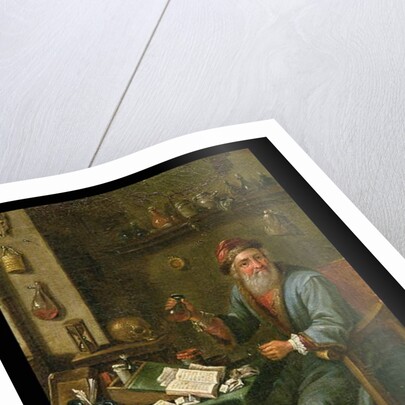 The Alchemist's study by David the Elder Teniers