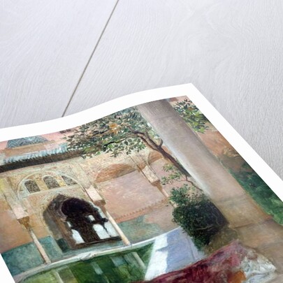 Courtyard of the Alhambra of Granada, 1880 by Benjamin Constant
