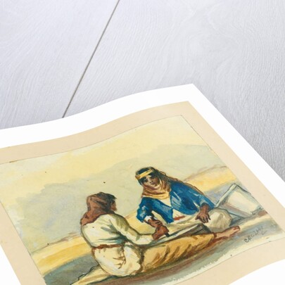 Grinding bread corn, 1872 by Claude Conder