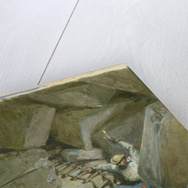 Fallen Voussoirs of Robinson's Arch, Jerusalem, 1869 by William 'Crimea' Simpson