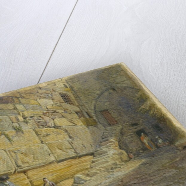 Lintel of Barclay's Doorway, Near Jews Wailing Place, Jerusalem, 1870 by William 'Crimea' Simpson