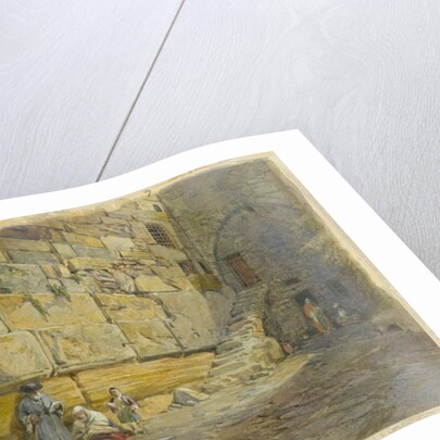 Lintel of Barclay's Doorway, Near Jews Wailing Place, Jerusalem, 1870 by William 'Crimea' Simpson