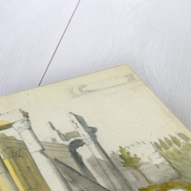 Temple of Jupiter, Baalbeck by Claude Conder