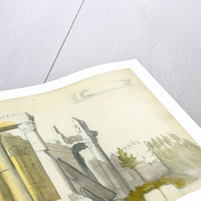 Temple of Jupiter, Baalbeck by Claude Conder