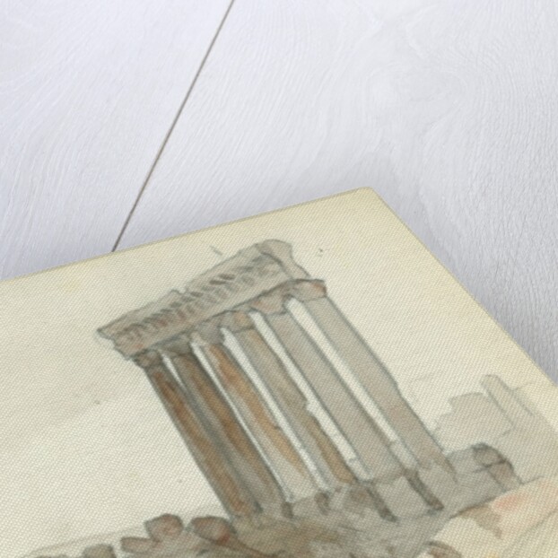 Temple of Jupiter, Baalbeck by Claude Conder