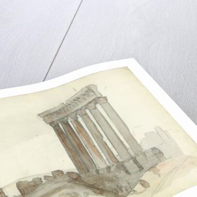 Temple of Jupiter, Baalbeck by Claude Conder