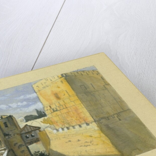 View of a town by Claude Conder